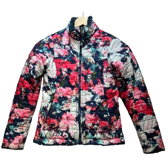 The North Face Other - The North Face Girls Mossbud Reversible Puffer Long Sleeve Size M Multi Floral